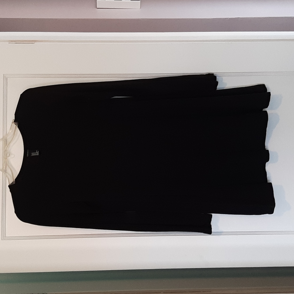 Forever 21 Black Long Sleeve Dress Med